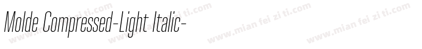 Molde Compressed-Light Italic字体转换